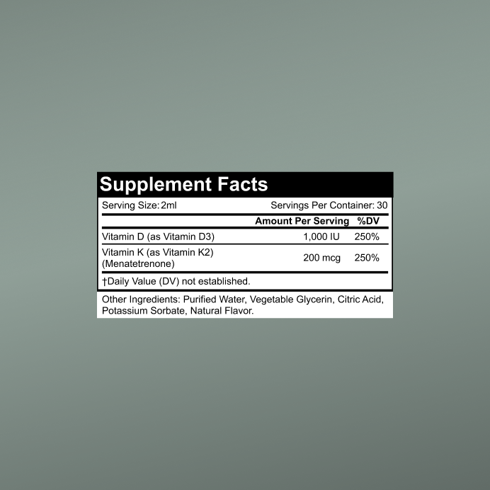 SugarMD D3 & K2 Vitamin Capsule