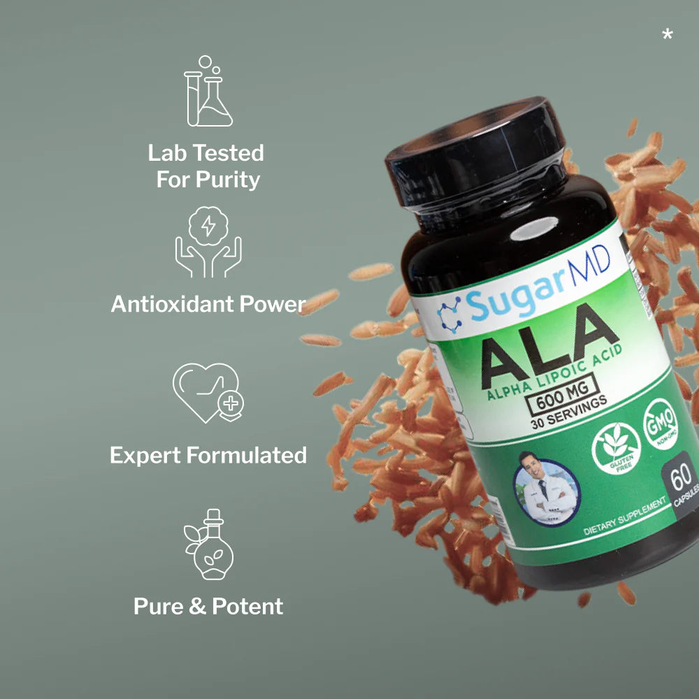 SugarMD Alpha Lipoic Acid 600 MG – 60 Capsules